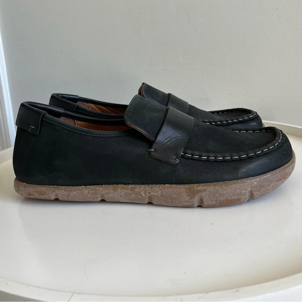 NIB KALSO MEN’S 12 Earth Negative Heal DABB BLACK Nubuck Leather Loafer PORTUGAL